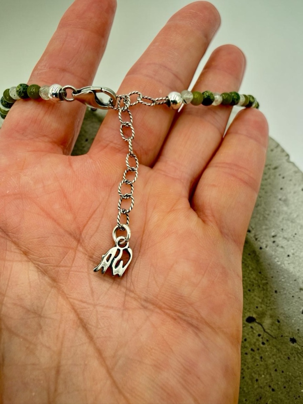 Carolyn Pollack American West Green Garnet Serpentine Gecko Charm Necklace 17+2” - Picture 8 of 17